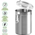thumbnail image 4 of Recipiente para Alimentos,Tarro de Café Hermético,Bote para Café,4 Piezas Bote para Conservar Alimentos,Tanque de Almacenamiento Sellado de Acero Inoxidable,para Té,Azúcar, Granos de Café, 4 of 4