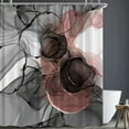 thumbnail image 2 of Pink Marble Abstract Shower Curtain Rose Gold Black Luxury Ombre Shower Curtain for Bathroom Set Modern Red Black Watercolor Texture Ink Paint Waterproof Shower Curtain for Bathtub 72x72 Inch, 2 of 6