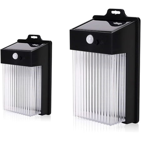 Techko Solar Motion Sensing Wall Light (2 Pack)