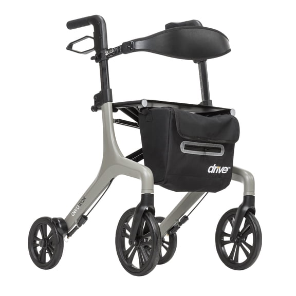 Drive Medical AeroWalk Ultra-Lite Rollator, Standard, Blue