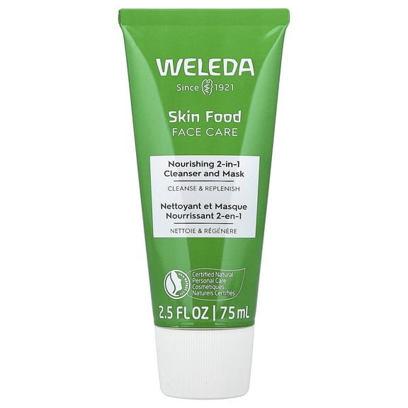 Weleda Skin Food Face Care, Nourishing Oil-To-Milk Cleanser, 2.5 fl oz (75 ml)