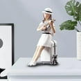 thumbnail image 5 of Chic Girl Figurine Resin Craft Sculpture Decorative Maiden Figure Statue for Desk Arrangement ation - Playing the Ukulele, 5 of 9