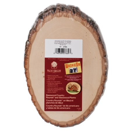 UPC: 0804551965234 | Basswood Country Rounds small  5 in. to 7 in. (pack of 3)