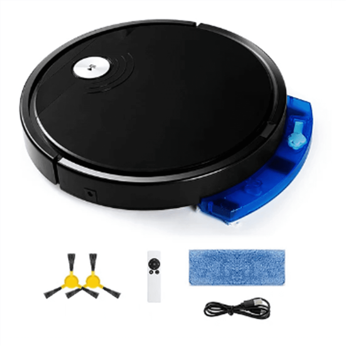 5-In-1 RS800 with Remote Control Super Quiet Smart Robot Vacuum Cleaner Wet&Dry Mopping Floor Home Appliance Black,B