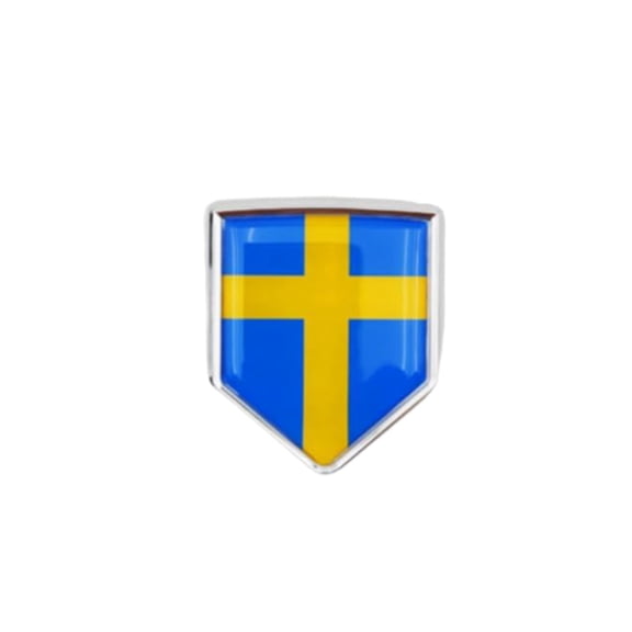 Ysmzzmsy Country Flag 3D Emblem Sticker, 1.85x2.36in, Automotive Decal for Cars, Motorcycles, Helmets