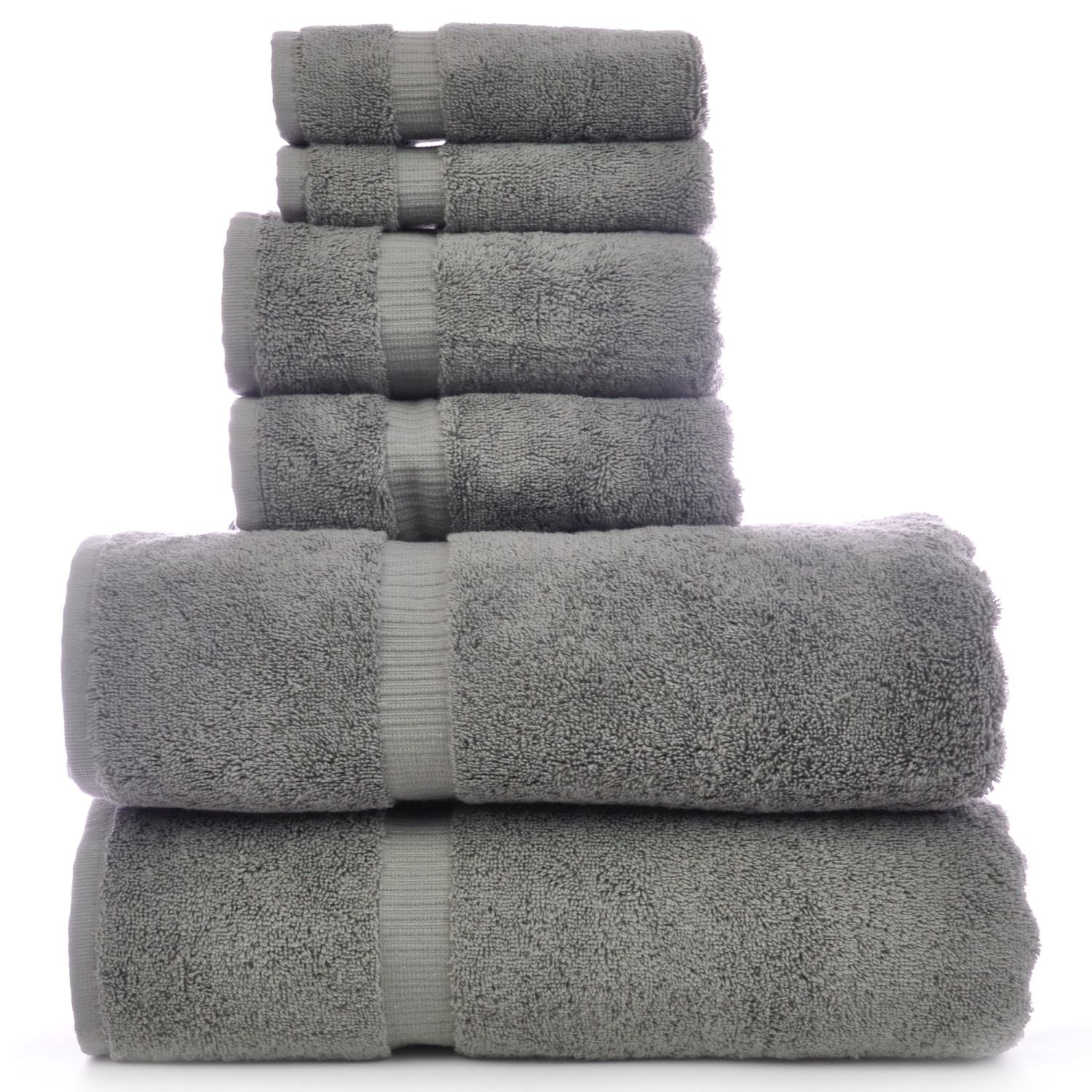 Luxury Hotel & Spa Towel 100 Genuine Turkish Cotton 6 Piece Towel Set