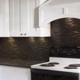 thumbnail image 5 of FASÄDE Waves Decorative Vinyl Backsplash Panel in Smoked Pewter (6X6 Inch Sample), 5 of 5