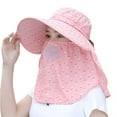 thumbnail image 1 of Protection Uv Extérieure Chapeau de Soleil Rabat de Visage Large Bord Z2A3[ pour le Lot de Cyclisme L1 O8W5, 1 of 9