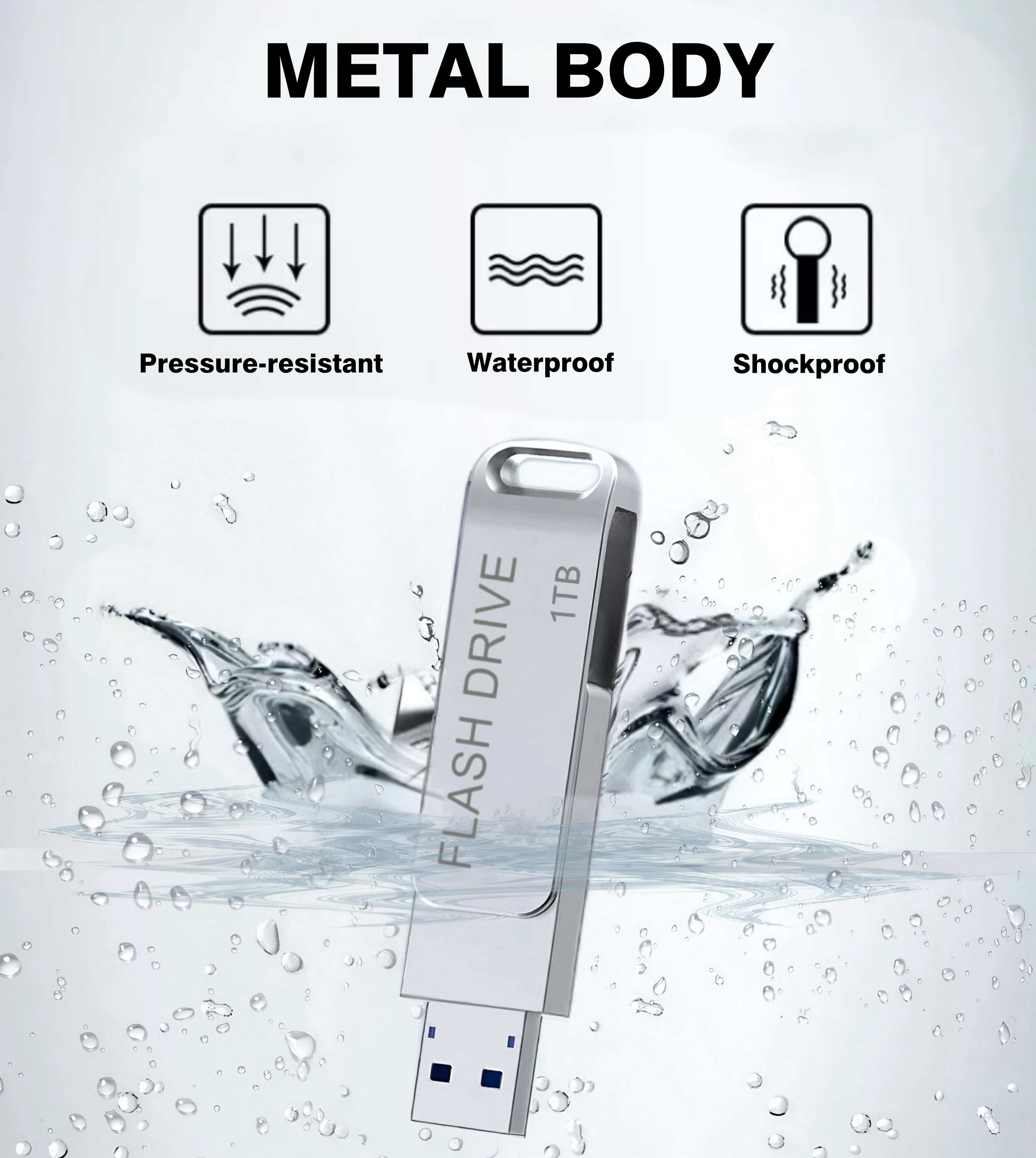 USB Flash Drive 1T(1000G) – 2-in-1 OTG USB-C & USB-A Thumb Drive for Android Smartphones, Tablets, PCs & MacBook-MAOLAI