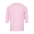 thumbnail image 5 of Hearthz Men's Baseball T-Shirts 3/4 Sleeve V Neck Button Up Henley Baseball Jersey Men Mens Casual Slim Fit T-Shirts Henley Shirts ,Pink L, 5 of 7