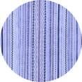 thumbnail image 1 of Ahgly Company Indoor Round Solid Blue Modern Area Rugs, 8' Round, 1 of 4