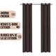 thumbnail image 2 of Cortinas Black Out Lisas Color Chocolate con Argollas Castelog C8073, 2 of 6