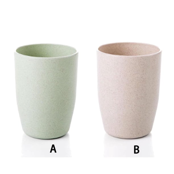 Bearachild Taza para cepillo de dientes fácil de limpiar, conveniente para mañanas ocupadas, accesorios de baño portátiles y reutilizables Juegos de accesorios de baño rosa
