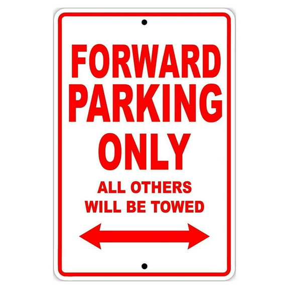 Forward Basketball Player Parking Only Gift Decor Novelty Garage Aluminum 8"x12" Sign
