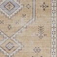 thumbnail image 5 of Contemporary Home Living 2.5' x 8' Diamond Medallion Area Throw Rug Runner - Brown and Cream, 5 of 9