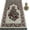 Ivory, variant on Modefa Prayer Mat | Turkish Rug Janamaz Sajjadah Musala | Standard Adult Size | Free CAR Hanger | Embroidered Floral Rose - Red