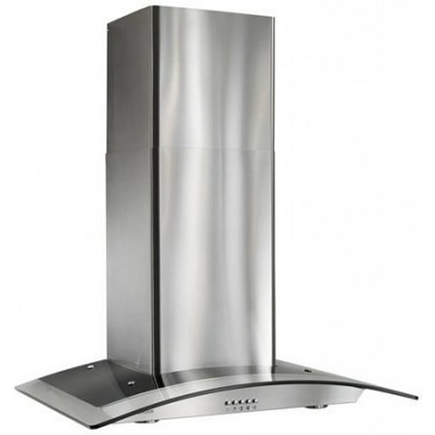 Broan B5636SS 36 inch Arched Glass Chimney Range Hood