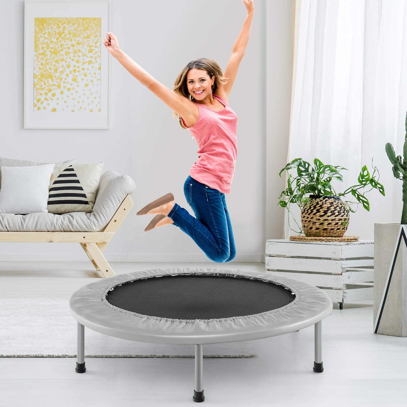 Indoor Trampoline Giantex Ft Trampoline For Kids, Max Load 220