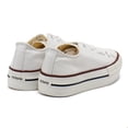 thumbnail image 6 of Victoria Girls Tribu Canvas Platform Trainers, White,13 M US, 6 of 7
