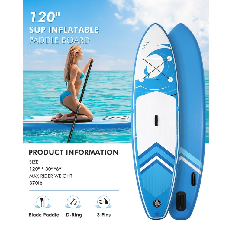 Inflatable Paddle Board Stand Up Paddle Board 6 in Thick with Sup  Accessories & Carry Bag & Fast Pumping for Adults & Youth | SUP-Boards