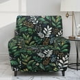 thumbnail image 2 of Xoenoiee Leaves Floral Pattern Recliner Cover with Pockets 4-Pieces Reclining Slipcover Lazy Boy Recliner Armchair Cover with Elastic Bottom for Recliner Furniture Protector for Kid Pet, 2 of 7