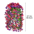 thumbnail image 3 of Artificial Hanging Morning Glory Flowers, Realistic Artificial Hanging Flowers for Outdoor, Wedding Corridor Yard Gardens Porches Patios Balconies Aisle Decor, 3 of 7