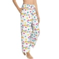 thumbnail image 2 of Xecao Happy Easter Women's Straight Lounge Pajama Pants: The Epitome of Relaxed Sleepwear, 2 of 9
