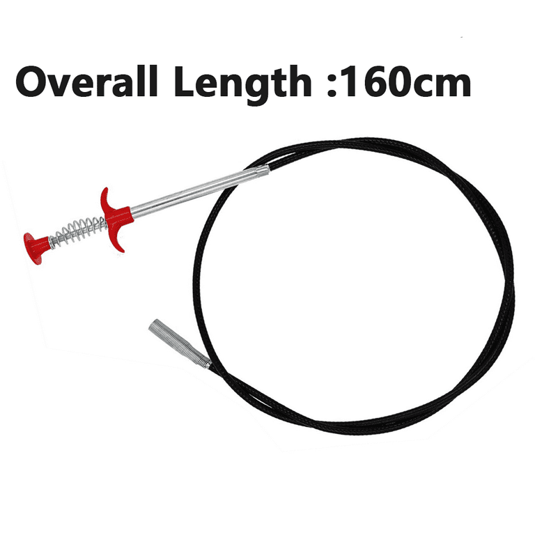 51Toilet Auger Clog Remover Tool with Grabber Flexible Toilet Snake  Grabber Unclogger Tool, Four-Claw Picker, Stainless Steel Telescoping Rod,  For