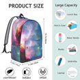 thumbnail image 5 of Colorful Starry Sky and Universe Backpack for School, Cute School Bag with Adjustable Shoulder Straps and Padded Back, 15.7"x11.8"x5.5", 5 of 5