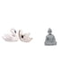 thumbnail image 1 of Elegantes Esculturas De Resina De Cisne Y Mono Buda. Figuras únicas Para El Hogar, La Oficina, El Dormitorio, La Sala De Estar, El Hotel, El Patio, El Jardín, Decoración Navideña, 1 of 8