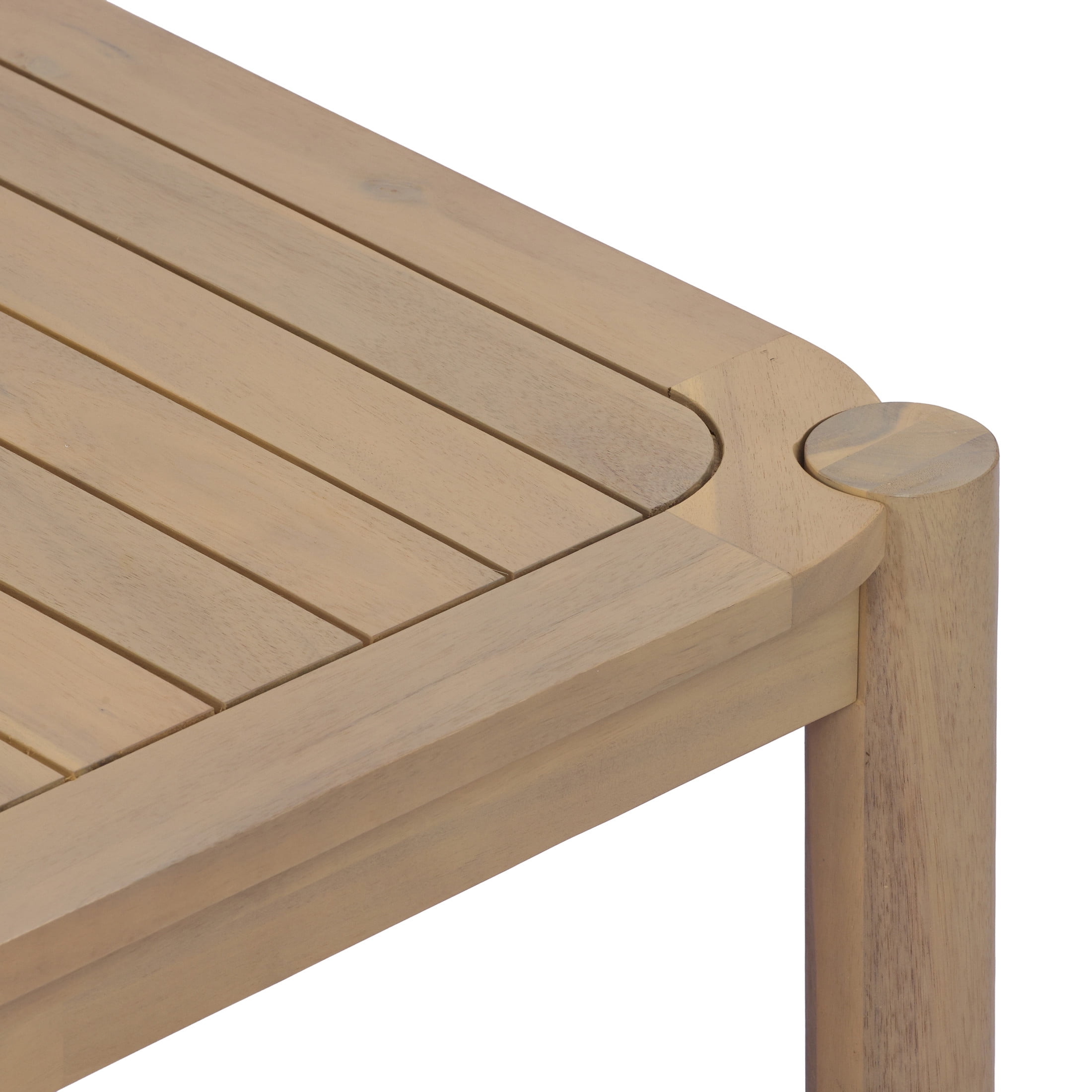 Christopher Knight Home 70.75" Outdoor Patio Acacia Wood Rectangular Dining Table for 4-6, Light Teak