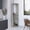 Grey, variant on 75" Freestanding Particle Board Corner Bar Cabinet with Mirrored Back / Hold Glasses for Mixing Drinks