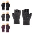 thumbnail image 3 of Guantes de medio , regalo de punto sin de, invierno térmico, clima frío, Unisex, gruesos, a prueba , guantes para Negro gris Sunnimix Guantes de medio dedo, 3 of 8