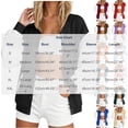 thumbnail image 3 of IUYRTFE Women's Color Block Varsity Bomber Jacket Button Down Long Sleeve Casual Baseball Coat with Pockets, 3 of 6