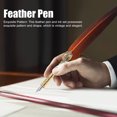 thumbnail image 2 of Vintage Calligraphy Pen Set Exquisite Feather Pen Pen Set Quill And Ink Set Calligraphy Set Gift for Beginners[Orange], 2 of 9