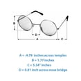 thumbnail image 3 of 1 John Lennon Sunglasses Round Hippies Shades Retro Vintage 60s 70s Small Uv100, 3 of 6