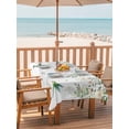 thumbnail image 2 of Outdoor Tablecloths with Umbrella Hole & Zipper, Green Eucalyptus Leaves Tablecloth Rectangle 60x84 Inch, Birds Flowers Spring Watercolor Floral Waterproof Table Cloth, Patio/Pool Table Covers, 2 of 8