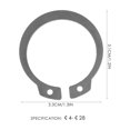 thumbnail image 3 of Surtido de 315 anillos de retención externos para circlips, anillos elásticos para ejes y anillos de retención de acero., 3 of 6