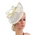 thumbnail image 4 of Fashion Wedding Headgear Hat Soft Fabric Party Headpieces Party Hairpiece Cosplay Suitable for Women rose Red, 4 of 4