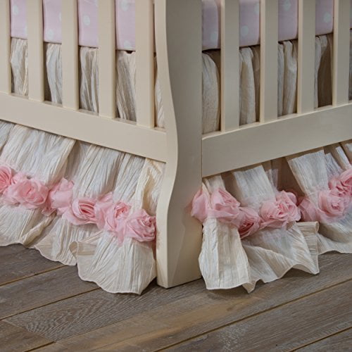 mini crib bed skirt