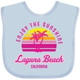 thumbnail image 3 of Inktastic Summer Enjoy the Sunshine Laguna Beach California in Pink Boys or Girls Baby Bib, 3 of 4
