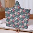 thumbnail image 5 of DarkGreen Dinosaurs Pattern Hooded Bath Towel，60"x35" for Ages 3 To 12 Kids, Quick Dry Lightweight Soft Microfiber Hood Beach Towel Cover Up for Kids, 5 of 7
