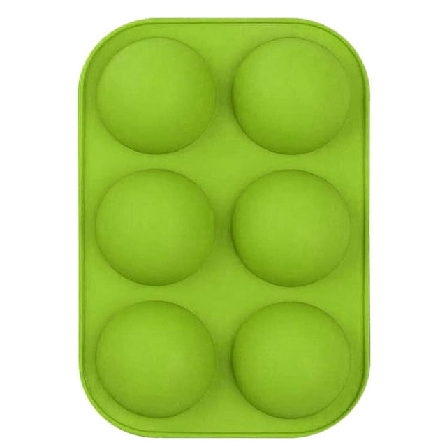 Toystoory 6 celdas media bola esfera 3D molde de pastel de silicona Muffin molde para hornear Chocolate Type5 NO5 Toystoory HA002563-01