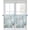 Blue, variant on Sage Green White Buffalo Check Half Window Curtain 36 Inches Long, Farmhouse Plaid Window Treatment Curtain Drapes, Modern Geometric Small Tier Curtains for Bathroom Over Sink, 27.5"x36", 2 Panels