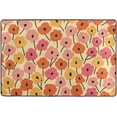 thumbnail image 4 of SKYSONIC 72x48in Watercolor Floral Area Rug, Spring Flowers Summer Non-Slip Floor Carpet for Indoor Living Dining Room and Bedroom Area, 4 of 7
