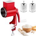 thumbnail image 3 of Wekvgz Hand Crank Grain Mill with Table Clamp Rustproof Manual Food Grinder with 2 Replacement Blades Multifunctional Hand Grain Reusable Hand Coffee Grinder for Nut Spice Wheat Coffee Kitchen, 3 of 10