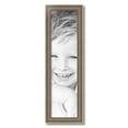 thumbnail image 2 of ArtToFrames 7" x 27" Aged White Gold Picture Frame, 7x27 inch Silver Wood Poster Frame (WOM-2036),  Pack, 2 of 7
