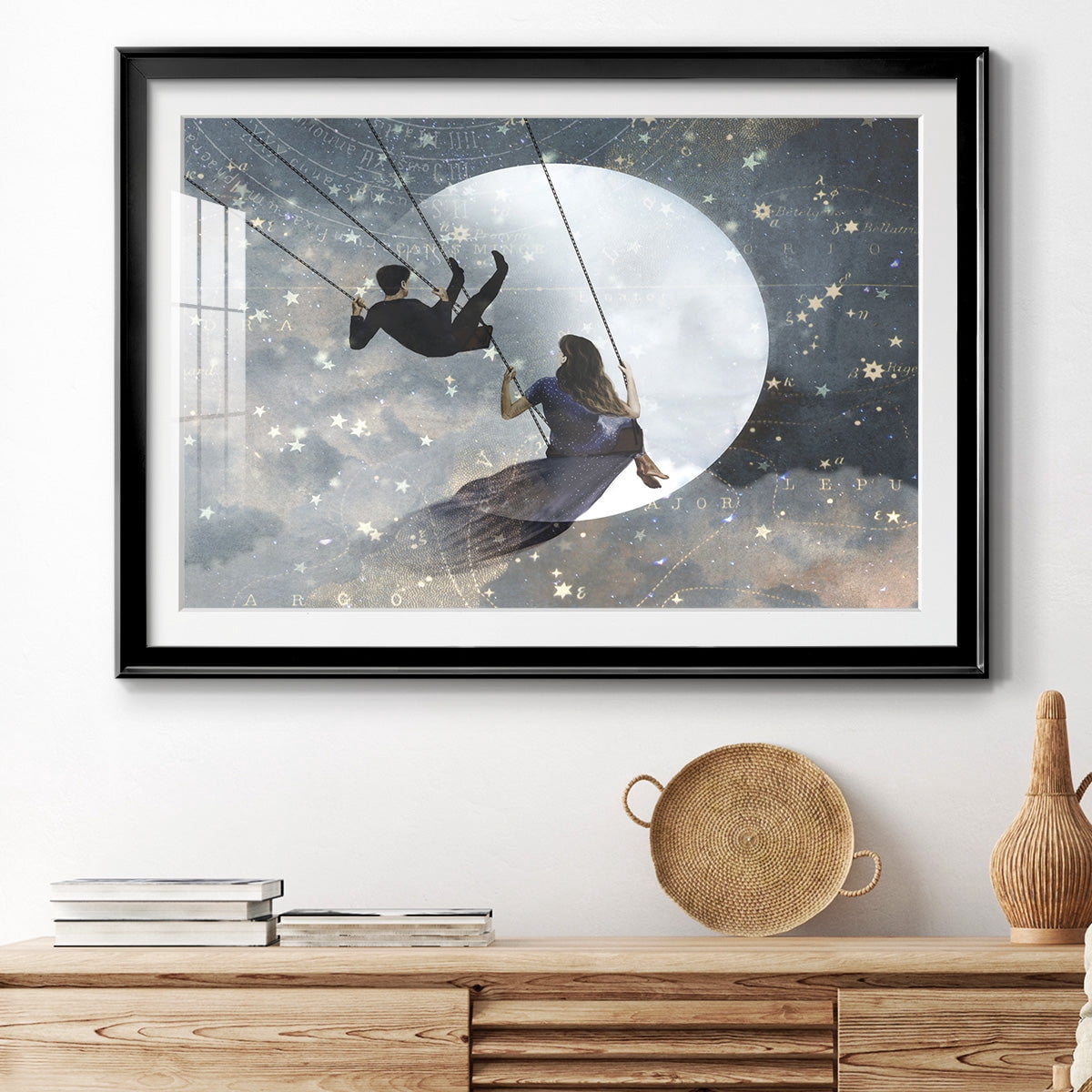 Celestial Love II Premium Framed Print - Ready to Hang