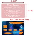 thumbnail image 3 of to Our Daughter Gifts Wallet Card from Mom and Dad, Daughter Wedding Gifts from Parents, Daughter Graduation Birthday Card, Christmas Presents, Mothers Day, 3 of 6