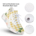 thumbnail image 3 of Lemons And Leaves on A Yellow And White Background Walking Shoes for Men Woman Lightweight Tennis Fashion Elastic Sports Shoes Cushion Basketball Shoes, 3 of 7